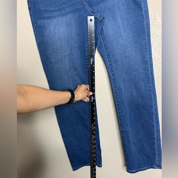 Soft Surroundings Supremely Soft Relaxed Straight Leg Jeans blue - Picture 13 of 13